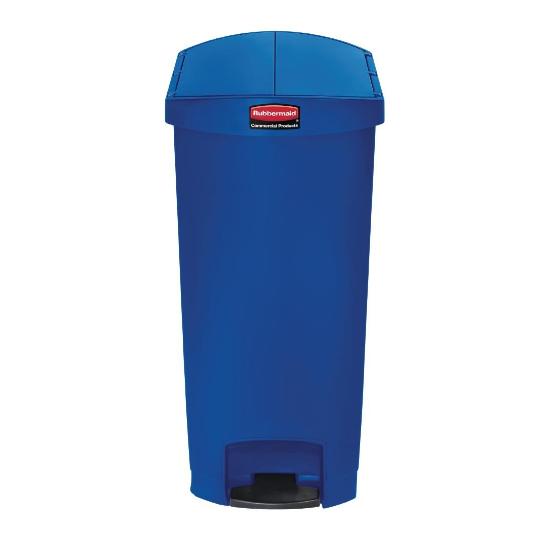 Rubbermaid Slim Jim End Step on Pedal Bin Blue 68 Ltr Rubbermaid