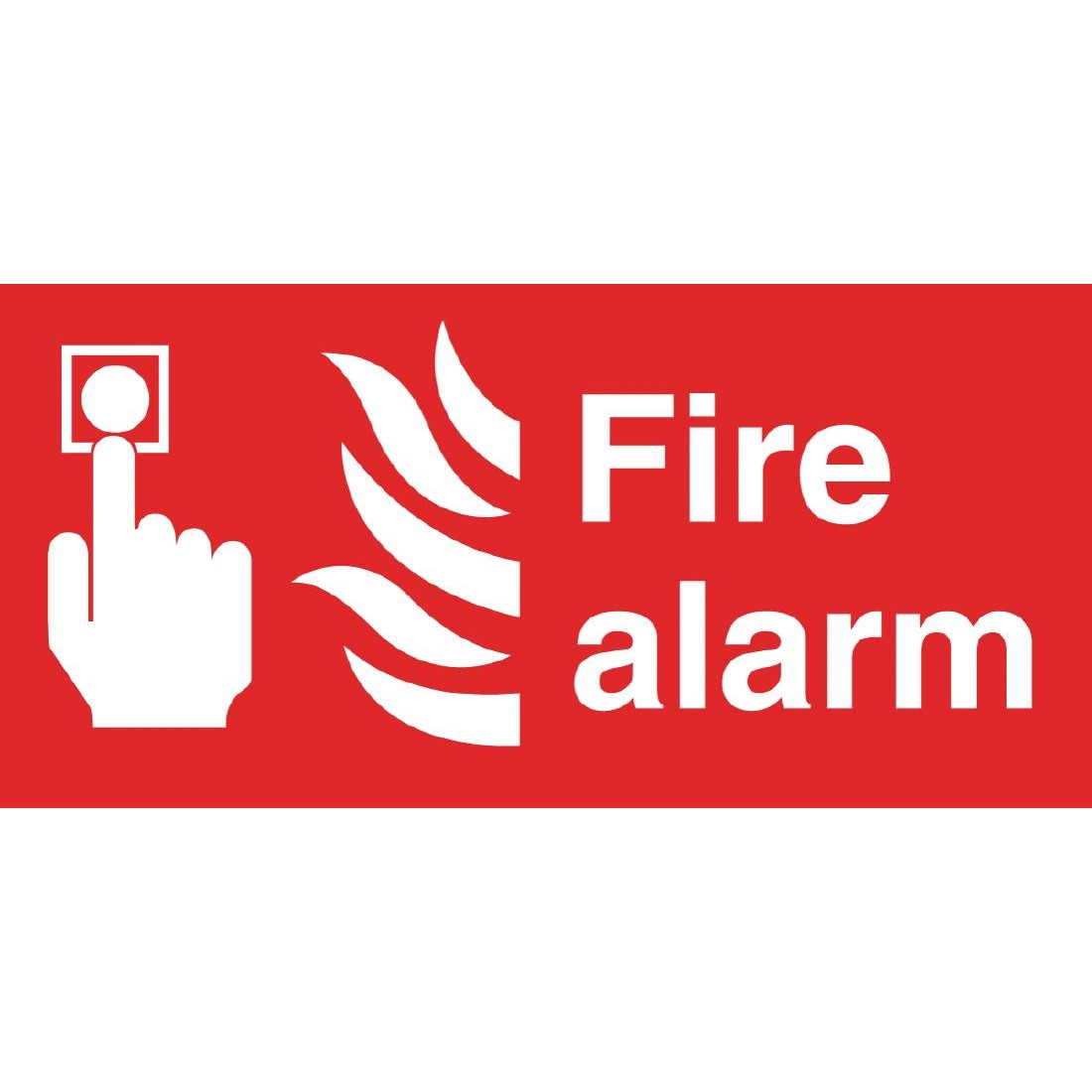 fire alarm safety sign