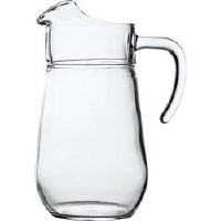 Bolero Glass Jug, 1.25 litre. 2.2 pint. Hook handle. 