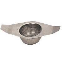 Tea Strainer and Stand, Stainless steel. Supplied singly.