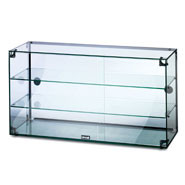 Lincat Seal Ambient Glass Cabinet, 3 shelves. Sliding rear doors. Model: GC39D. 