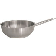 Vogue Stainless Steel Saute Pan, Flared. 20cm (8")