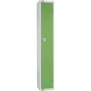 Single Door Locker, Green colour door. 300mm deep. Cam lock.