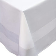 Plain Polyester - White, Tablecloth. 1370 x 1370mm (54 x 54"). 