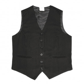 Ladies Black Waistcoat with Black Buttons 12