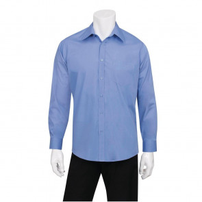 Uniform Works Mens Basic Dress Shirt French Blue L