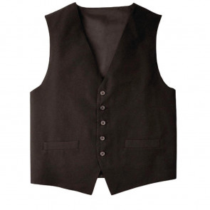 Uniform Works Unisex Basic Waistcoat Black L