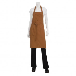 Chef Works Urban Rockford Canvas Bib Apron Nutmeg