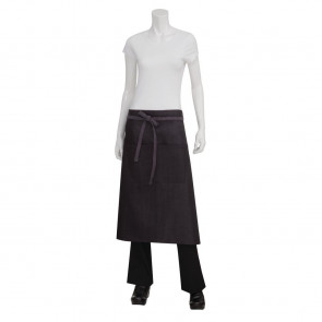 Chef Works Urban Boulder Wet Look Bistro Apron Purple and Black