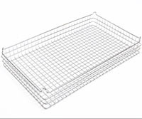 30x18x4  (25x25) 304 Stainless Steel Stacking Wire Tray