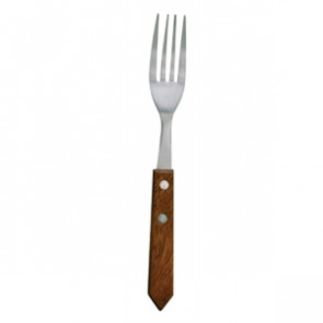 Steak Fork Wooden Handle 100mm