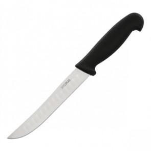 Hygiplas Scalloped Utility Knife Black 12.5cm