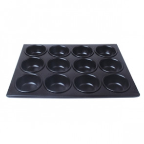 Vogue Aluminium Non-Stick 12 Cup Muffin Tray