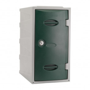 Extreme Plastic Single Door Locker Camlock Green 600mm