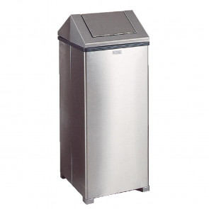 Rubbermaid Stainless Steel Front of House Bin 60Ltr