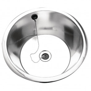 Franke Sissons Stainless Steel Rimmed Edge Round Inset Sink Bowl 305mm