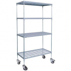 Craven 4 Tier Nylon Coated Wire Shelving with Pads 1825x875x391mm