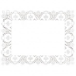 Fiesta Paper Doily Rectangular