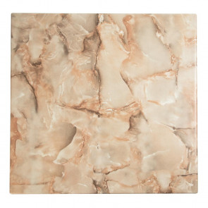 Werzalit Square Table Top Marble Onyx 600mm