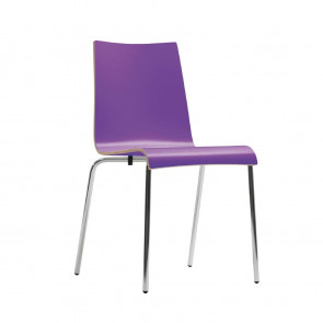 Bolero Plyform Stacking Sidechair Purple (Pack of 4)