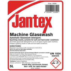 Jantex Glass Wash Detergent  2 x 5Ltr