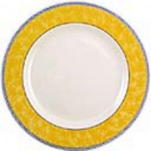 Churchill New Horizons Marble Border Classic Plates Yellow 165mm