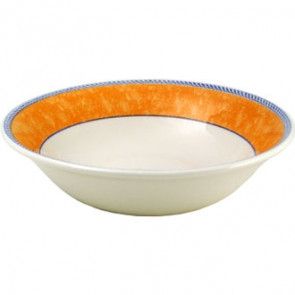 Churchill New Horizons Marble Border Oatmeal Bowls Orange 150mm