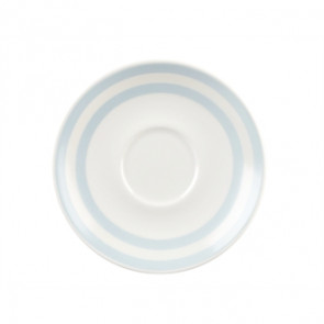 Churchill Vintage Cafe Blue Stripes Saucers 156mm