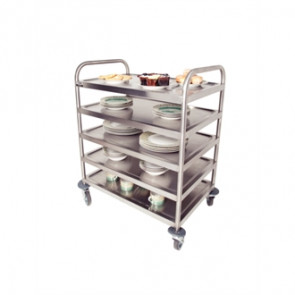 Craven 5 Level General Purpose And Cleaning Trolley