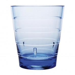 Kristallon Polycarbonate Ringed Tumbler Blue 285ml