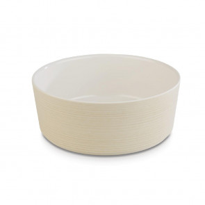 APS Plus Melamine Round Bowl Maple and Cream 2.7 Ltr