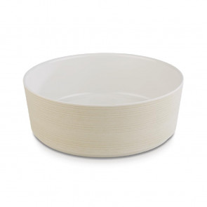 APS Plus Melamine Round Bowl Maple and Cream 3 Ltr