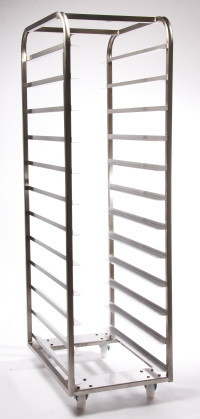 20 Shelf Stainless Steel Bakery Rack 600x400 + Backstop