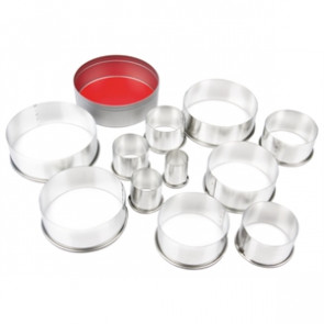 Vogue Round Plain Pastry Cutter Set