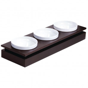 APS Frames Dark Wood Rectangular Small Bowl Base