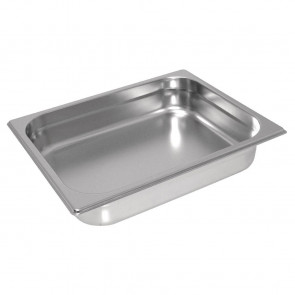 Vogue Heavy Duty Stainless Steel 1/2 Gastronorm Pan 40mm