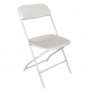 Bolero Folding Chair White (Pack of 10)