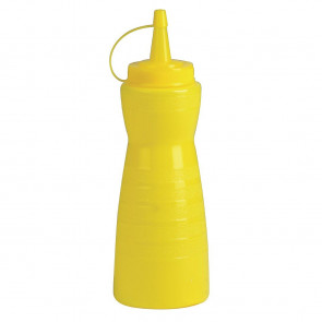 Vogue Yellow Lidded Sauce Bottle