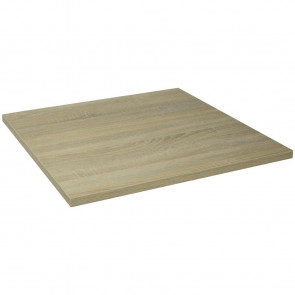 Lamidur Square Table Top Sawcut Oak Finish 600mm