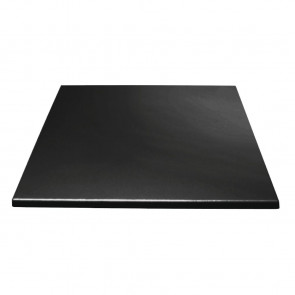 Bolero Square Table Top Black 700mm