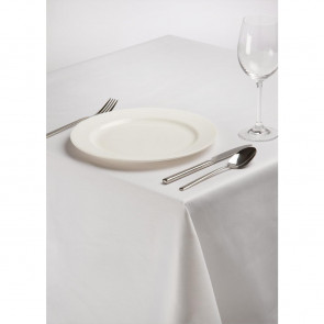 Square Polycotton Tablecloth White 54in