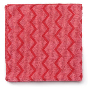 Rubbermaid HYGEN Microfibre Cloths Red