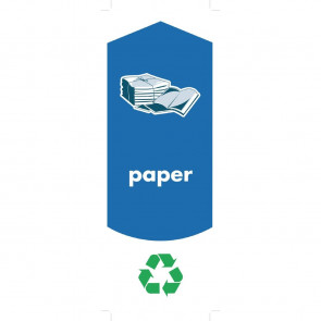 Rubbermaid Paper Recycling Stickers