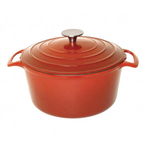 Vogue Orange Round Casserole Dish 4Ltr