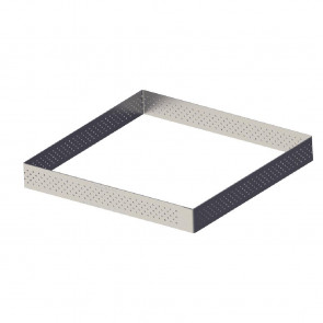 De Buyer Perforated Stainless Steel Square Tart Ring 80 x 20mm