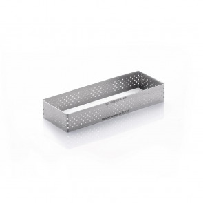 De Buyer Perforated Stainless Steel Rectangle Tart Ring 20 x 40 x 120mm