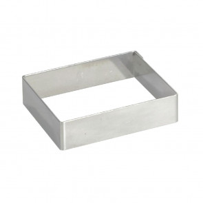 De Buyer Stainless Steel Square Ring 120mm x 20mm