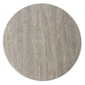 Werzalit Round Table Top Limed Oak 600mm
