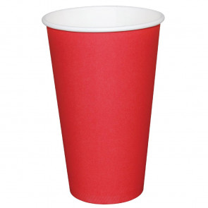 Fiesta Takeaway Coffee Cups Single Wall Red 450ml x50