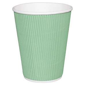 Fiesta Takeaway Coffee Cups Ripple Wall Turquoise 340ml x25